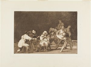 Chi non ti ama ti diffamerà per scherzo, tavola 17 da Los Proverbios da Francisco Jose de Goya y Lucientes