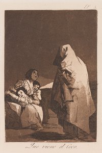 Ecco il Babau, fine XVIII-inizio XIX secolo (stampa) da Francisco de Goya