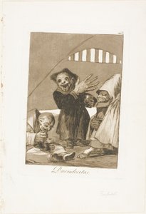 Hobgoblins, tavola 49 da Los Caprichos da Francisco Jose de Goya y Lucientes