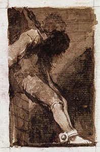 Se è un criminale muore rapidamente (acquaforte, c.1810) da Francisco de Goya