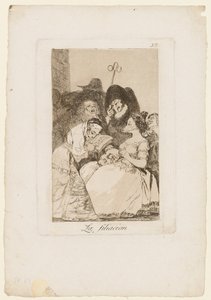 La Filiacion, tavola da "Los Caprichos", 1799 da Francisco de Goya