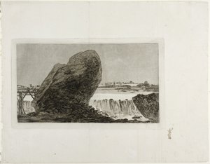 Paesaggio con cascata
