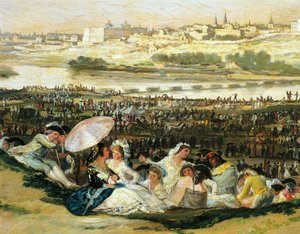 Prato di San Isidro (dettaglio) da Francisco Jose de Goya y Lucientes