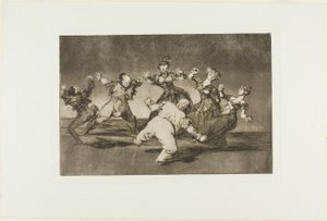 Follia allegra, da Disparates, pubblicato come tavola 12 in Los Proverbios da Francisco Jose de Goya y Lucientes