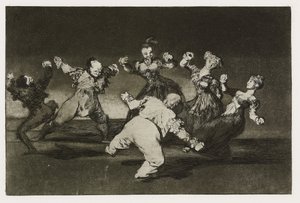 Follia allegra (Disparate alegre), Tavola 12 da "Los Proverbios", c.1819-24 da Francisco de Goya
