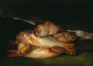 Natura morta con orata dorata