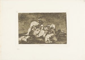 Neanche questi, tavola dieci da I disastri della guerra da Francisco Jose de Goya y Lucientes