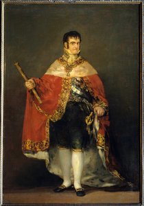 Ritratto di re Ferdinando VII (1784-1833) in abito reale da Francisco de Goya