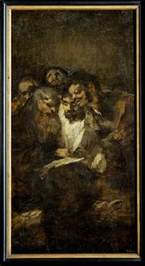 Lettura, anche I politici... (dipinto su tela) da Francisco Jose de Goya y Lucientes