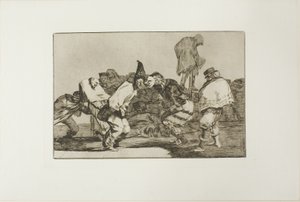 Gioisci, Carnevale, perché domani sarai cenere, tavola 14 da Los Proverbios da Francisco Jose de Goya y Lucientes