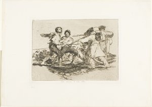 Giusto o Sbagliato, tavola due da I Disastri della Guerra da Francisco Jose de Goya y Lucientes