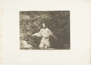 Tristi presagi di ciò che sta per accadere, tavola uno da I disastri della guerra da Francisco Jose de Goya y Lucientes