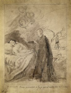 San Francesco Borgia al capezzale di un morente impenitente da Francisco Jose de Goya y Lucientes