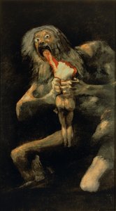 Saturno che divora uno dei suoi figli da Francisco de Goya