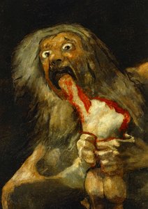 Saturno che divora uno dei suoi figli... (olio su tela) da Francisco Jose de Goya y Lucientes