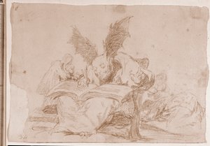 I disastri della guerra: Contro il bene comune (disegno preparatorio) da Francisco de Goya