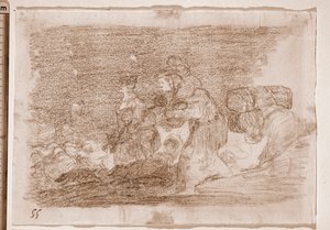 I disastri della guerra: Anche questo (disegno preparatorio) da Francisco de Goya