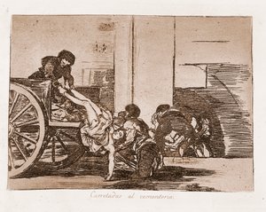 I disastri della guerra: Carichi al cimitero da Francisco de Goya