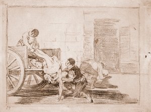 I disastri della guerra: Carichi per il cimitero da Francisco de Goya