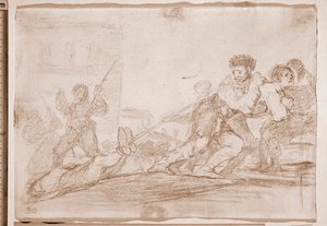I disastri della guerra: Se lo meritava (disegno preparatorio) da Francisco de Goya