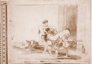 I disastri della guerra: Nel cimitero (disegno preparatorio)