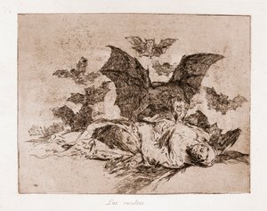 I disastri della guerra: I risultati (incisione da disegno preparatorio) da Francisco de Goya