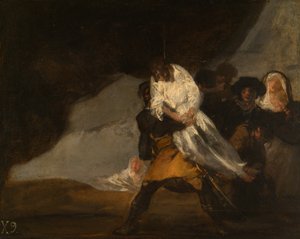 Il monaco impiccato da Francisco Jose de Goya y Lucientes