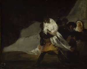 Il monaco impiccato, c.1810 da Francisco de Goya