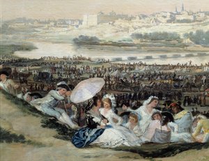 La Prateria di San Isidro (Vista della città di Madrid dall