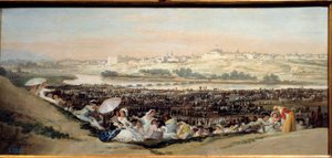 La Prateria di San Isidro (Spagna) - Vista della Città di Madrid dall