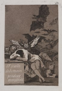 Il sonno della ragione genera mostri da Francisco de Goya