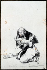 La cattiva donna (Mala mujer) da Francisco de Goya
