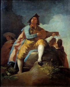 La chitarra elegante, dipinto di Francisco de Goya (1746-1828) XIX secolo. Madrid, Museo del Prado