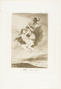 Lì va, tavola 66 da Los Caprichos da Francisco Jose de Goya y Lucientes