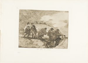 Non conoscono la via, tavola 70 da I disastri della guerra da Francisco Jose de Goya y Lucientes