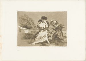 Non gli piace, tavola nove da I disastri della guerra da Francisco Jose de Goya y Lucientes