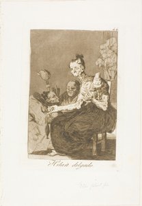 Filano finemente, tavola 44 da Los Caprichos da Francisco Jose de Goya y Lucientes