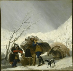 Scena invernale da Francisco de Goya