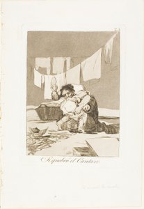 Sì, Ha Rotto il Vaso, tavola 25 da Los Caprichos da Francisco Jose de Goya y Lucientes