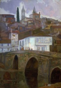 Tra le luci (Betanzos) 1918 da Francisco Llorens Diaz