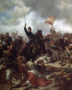 Generale Juan Prim y Prats (1814-70) alla battaglia di Tetouan nel 1860