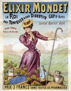 Manifesto pubblicitario del 1900 per l