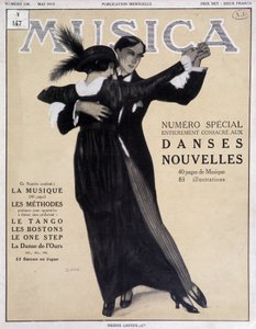 Numero speciale danze nuove (coppia che balla il tango) - Illustrazione di Francisco Javier Gose (1876-1915) in 