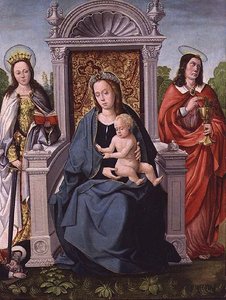 Madonna col Bambino con Santa Caterina e San Giovanni Evangelista, c.1530-40