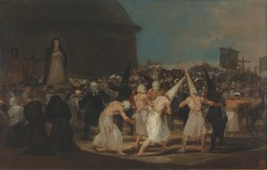 Una processione di flagellanti da Francisco de Goya
