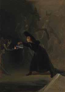Una scena da El Hechizado por Fuerza, 1798 da Francisco de Goya