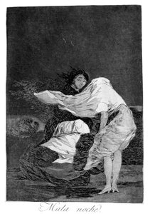 Una brutta notte, 1799 da Francisco de Goya