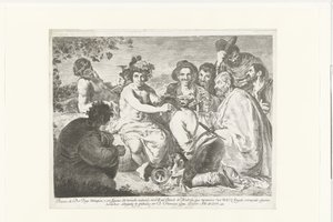 Bacco e gli ubriachi da Francisco de Goya