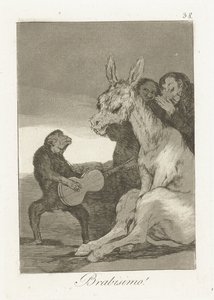 Bravo! (serie: Los Caprichos) da Francisco de Goya