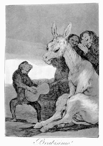 Bravo! Una caricatura delle serate musicali da Francisco de Goya